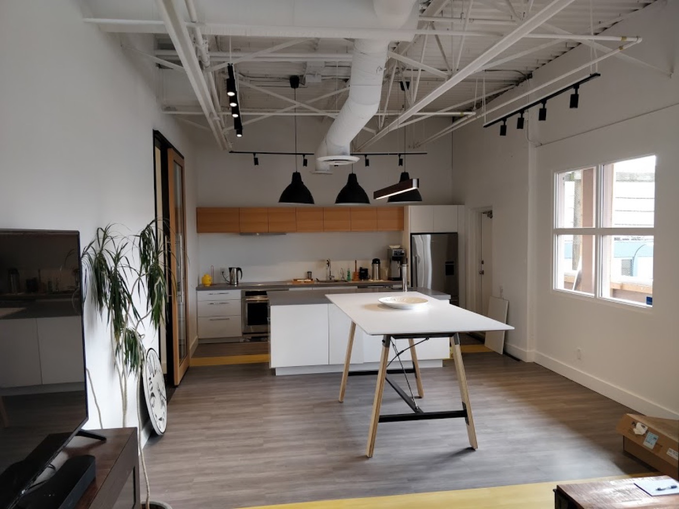 Completed common-area interior within the Burquitlam strata project