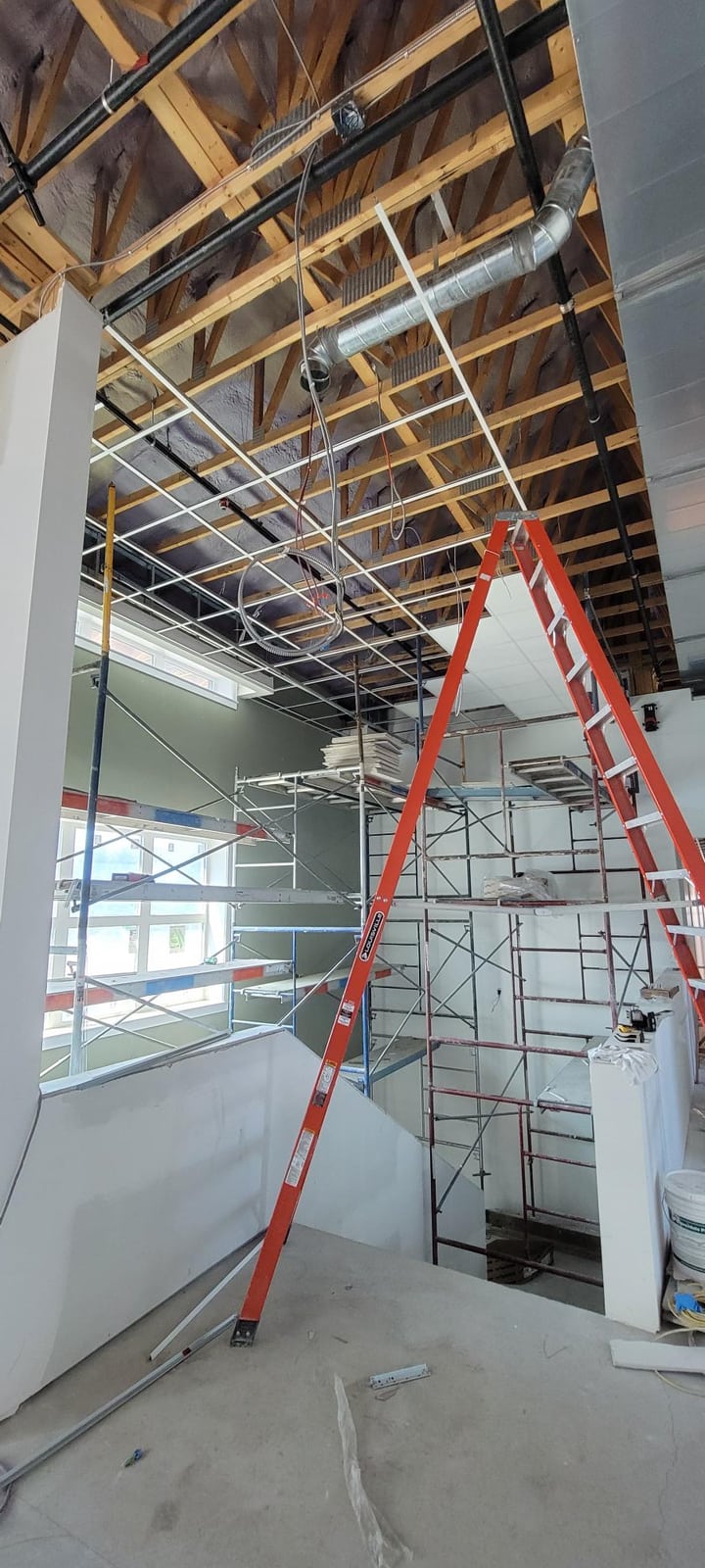 High ceiling work